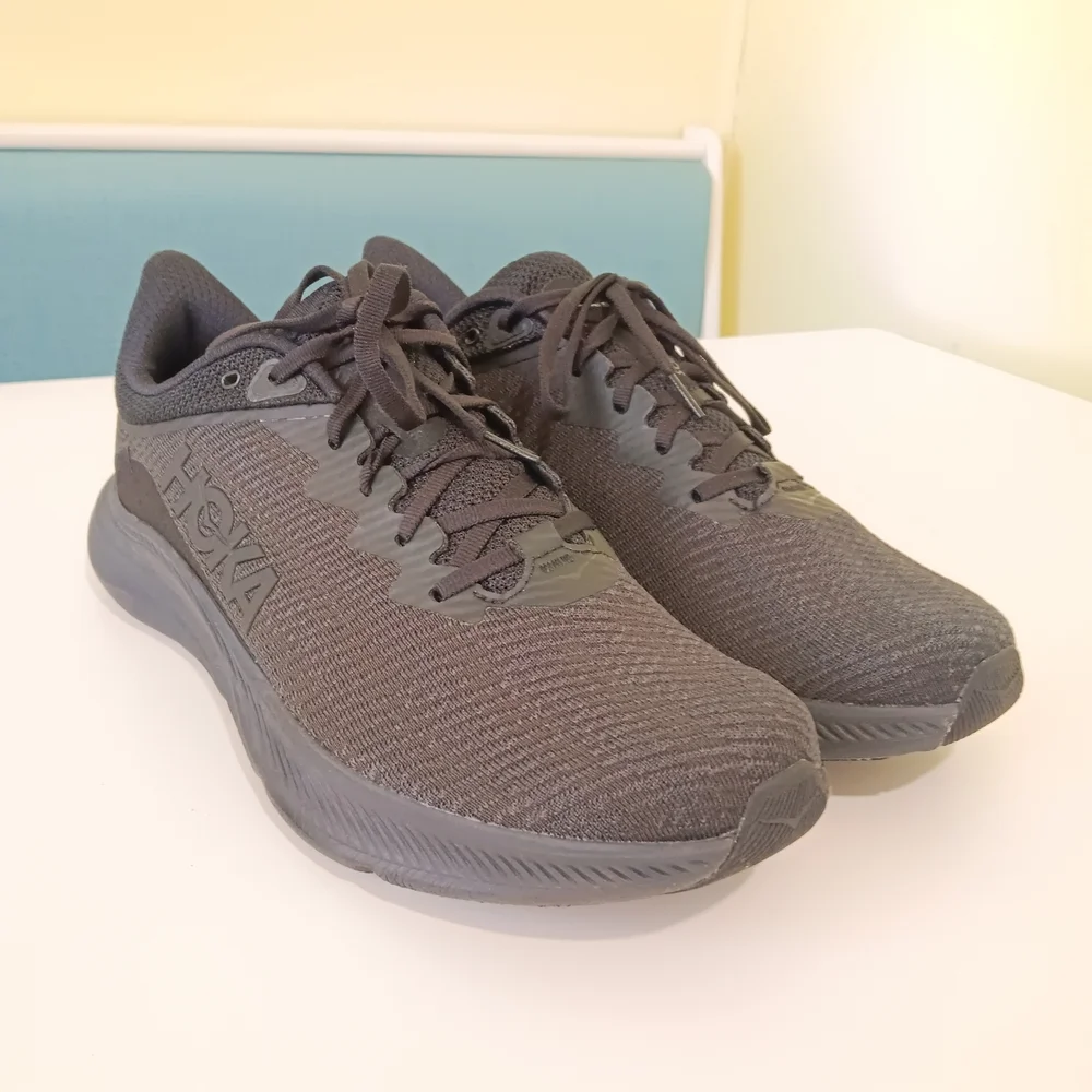 Hoka One One Solimar Shoes Mens 12.5 D Triple Black 1123074 BBLC Walk Running - Picture 1 of 11